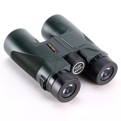 10X42 HD High Power Binoculars with mobile camera compatibility in Army Green and Black