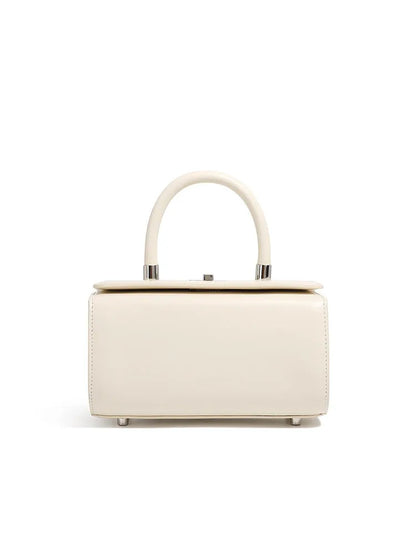 Genuine cowhide leather women's crossbody bag with clamshell opening and internal organisation compartments