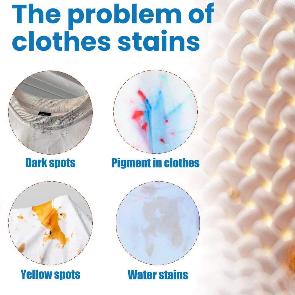 60ml clothes cleaner bottle for removing stubborn stains and yellowing from clothing