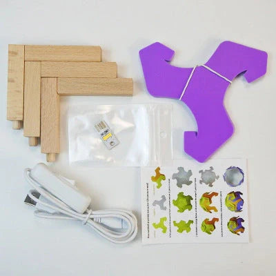 Bedside Moon Spherical Simple Small Table Lamp in various colors with USB interface