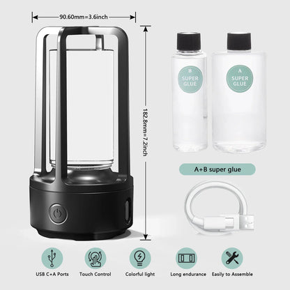 Versatile 2-in-1 Crystal Light Speaker with Bluetooth connectivity and a mesmerizing light display