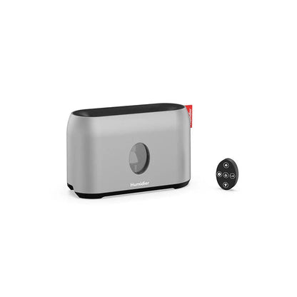 Elegant flame effect humidifier with soothing aroma diffusion for improved air quality and skin hydration
