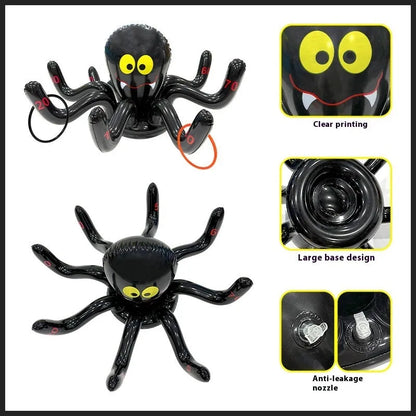Inflatable Octopus Ferrule Throwing Toy in multiple colours for teenager ability training