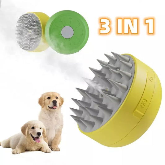 Electric pet spray comb with massage function for dogs and cats