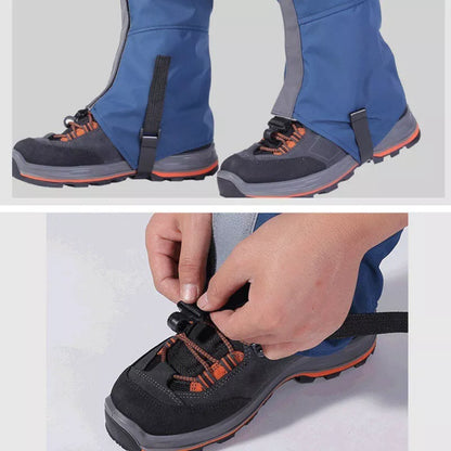Outdoor Snow Kneepad in Black, Blue, or Orange for skiing and camping