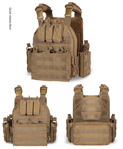 Outward Quick Dismantling Tactical Vest in camouflage pattern for outdoor activities