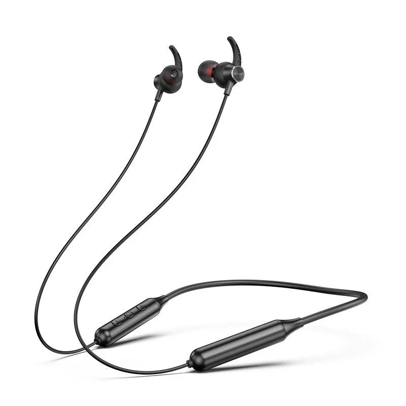 Premium Bluetooth neckband headphones with magnetic clasp for seamless portability and high-quality wireless audio