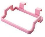 Eco-friendly over-the-door trash bag holder in various colors for organized kitchen storage