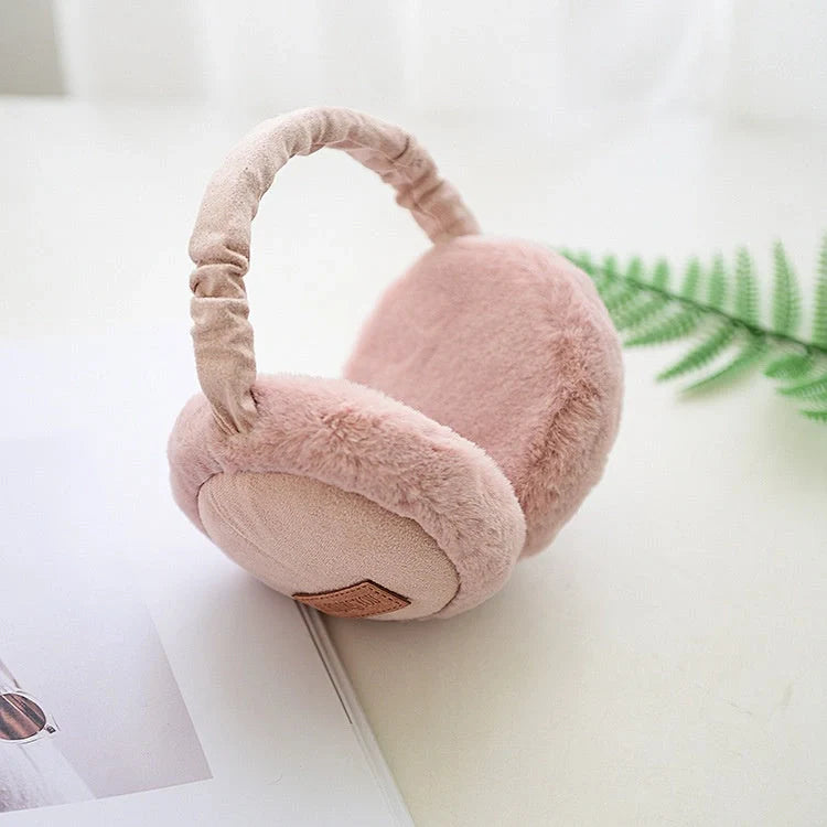 Bluetooth Earmuffs Headphones with warm plush lining for winter