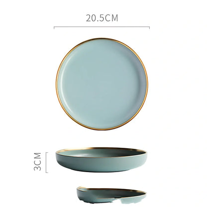 Nordic porcelain tea bowl in soft blue with celadon glaze, 10cm diameter holds 300ml for steady tea warmth