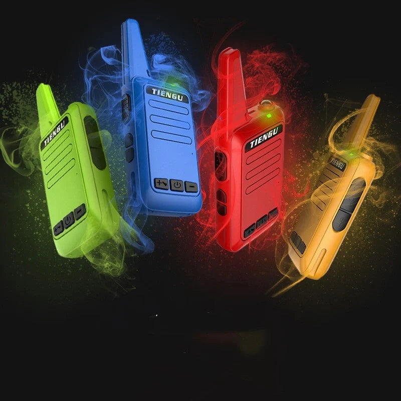 TIENGU Wireless Handheld Radio Intercom with LED flashlight and USB charging port