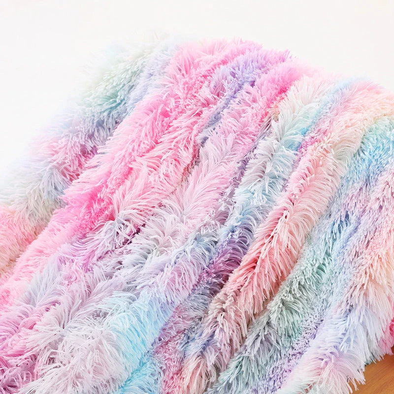 Soft, plush sherpa throw blanket in a variety of colors and sizes, perfect for cozy relaxation on the sofa or bed