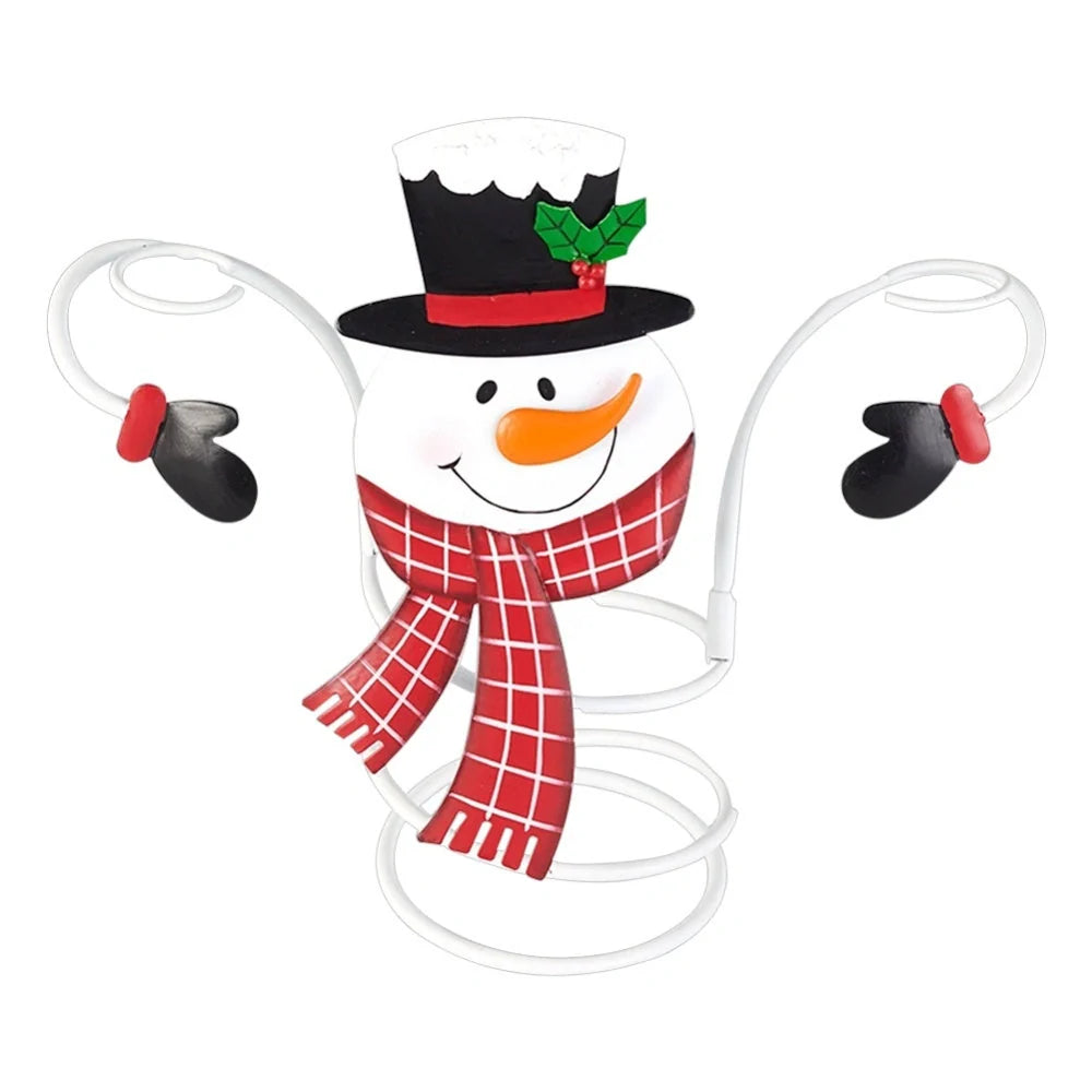 Christmas wine glass holder with removable arms and festive design, perfect for holiday decor