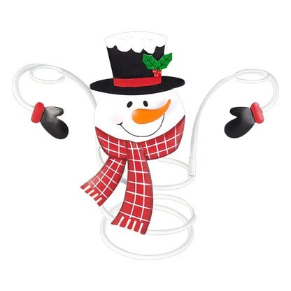 Christmas wine glass holder with removable arms and festive design, perfect for holiday decor