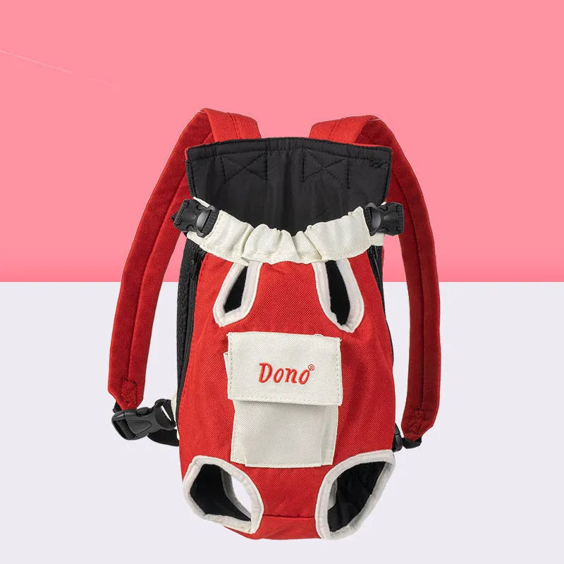 Pet carrier sling bag with breathable mesh panels and cross-shoulder strap