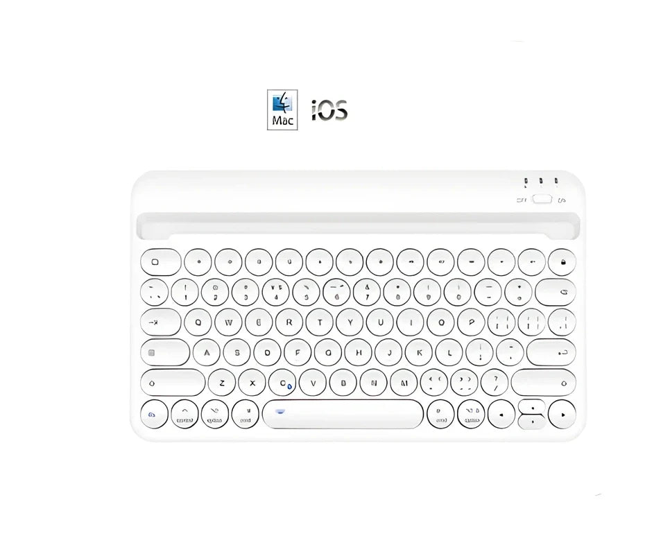 Bluetooth wireless keyboard with 8-metre range and 200-hour battery life in multiple colour options