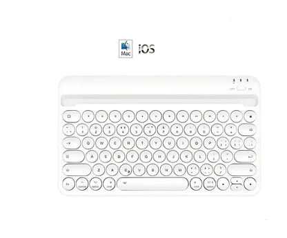 Bluetooth wireless keyboard with 8-metre range and 200-hour battery life in multiple colour options