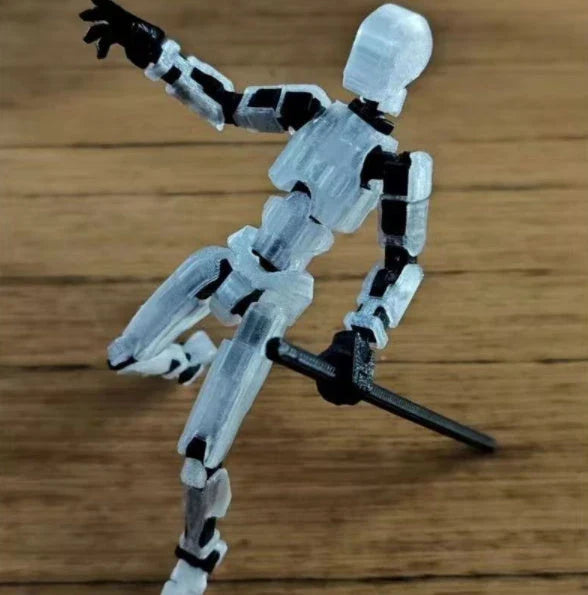 Versatile multi-jointed robotic action figure with customizable posing and design capabilities