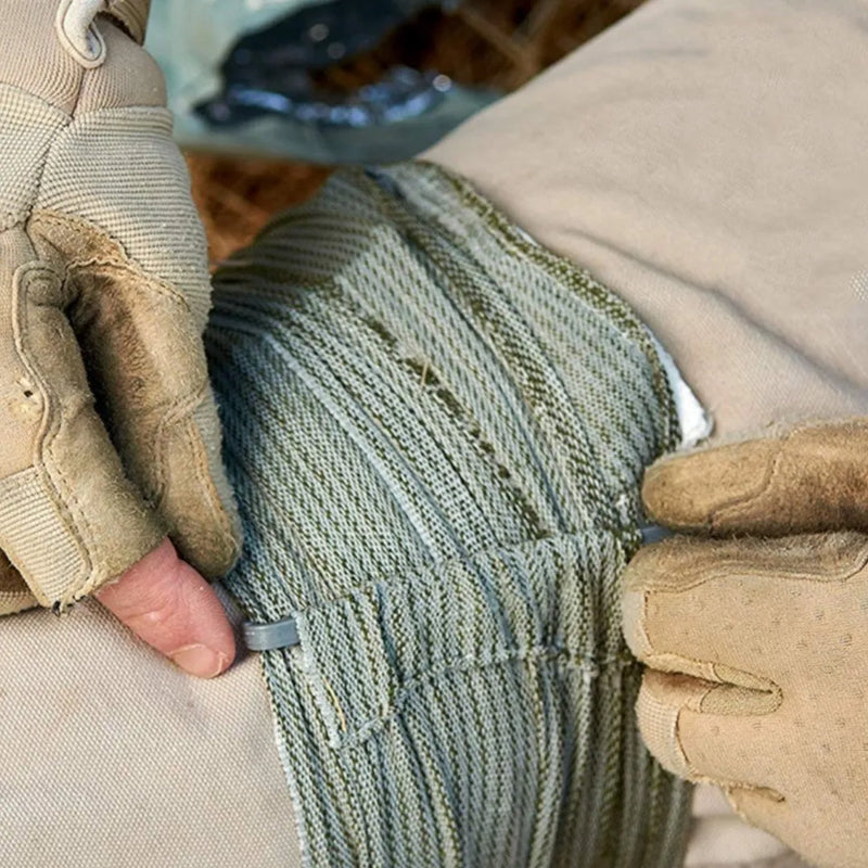 Simple And Portable Outdoor Training Hemostatic Bandage: Compact 10cm and 15cm sizes for immediate wound compression and bleeding control in tactical or emergency scenarios.