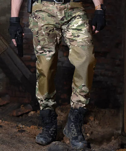 Quartermaster Camouflage Tactical Pants in dark night and CP camouflage patterns