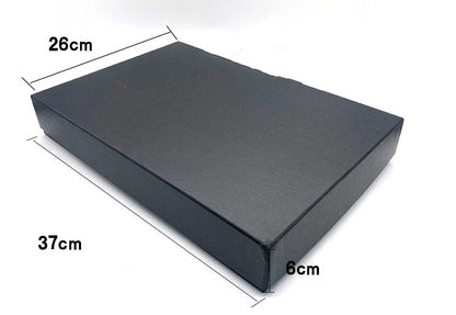 Minimalist black EVA kitchen knife set in gift box, perfect for home chefs