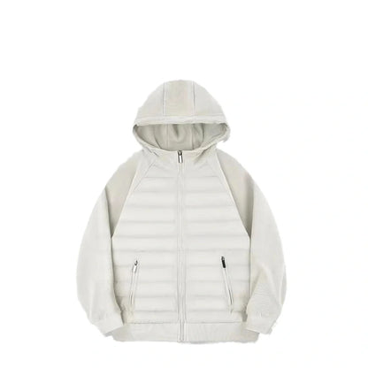 Casual cotton coat in solid colour with round hem and loose fit design