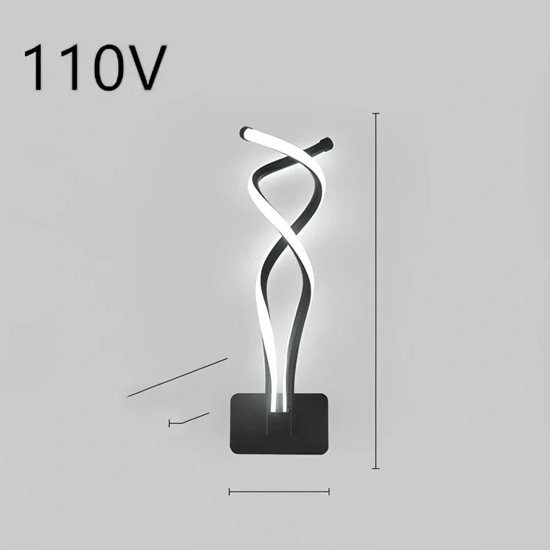 Nordic minimalist LED wall lamp in black with silicone shade, 220V for bedroom bedside use, 30000-hour lifespan