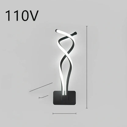 Nordic minimalist LED wall lamp in black with silicone shade, 220V for bedroom bedside use, 30000-hour lifespan