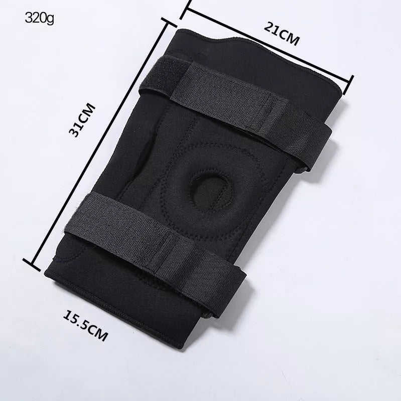 Jiu Jitsu Knee Brace with Inner Support Hinges in Black