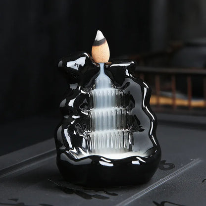 Ceramic backflow incense burner ornament in modern simplicity style