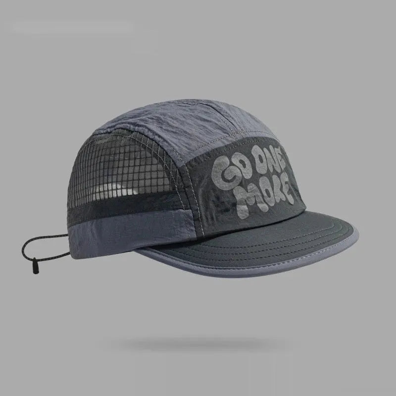 Gradient quick-drying mesh baseball cap with dome crown in summer colours