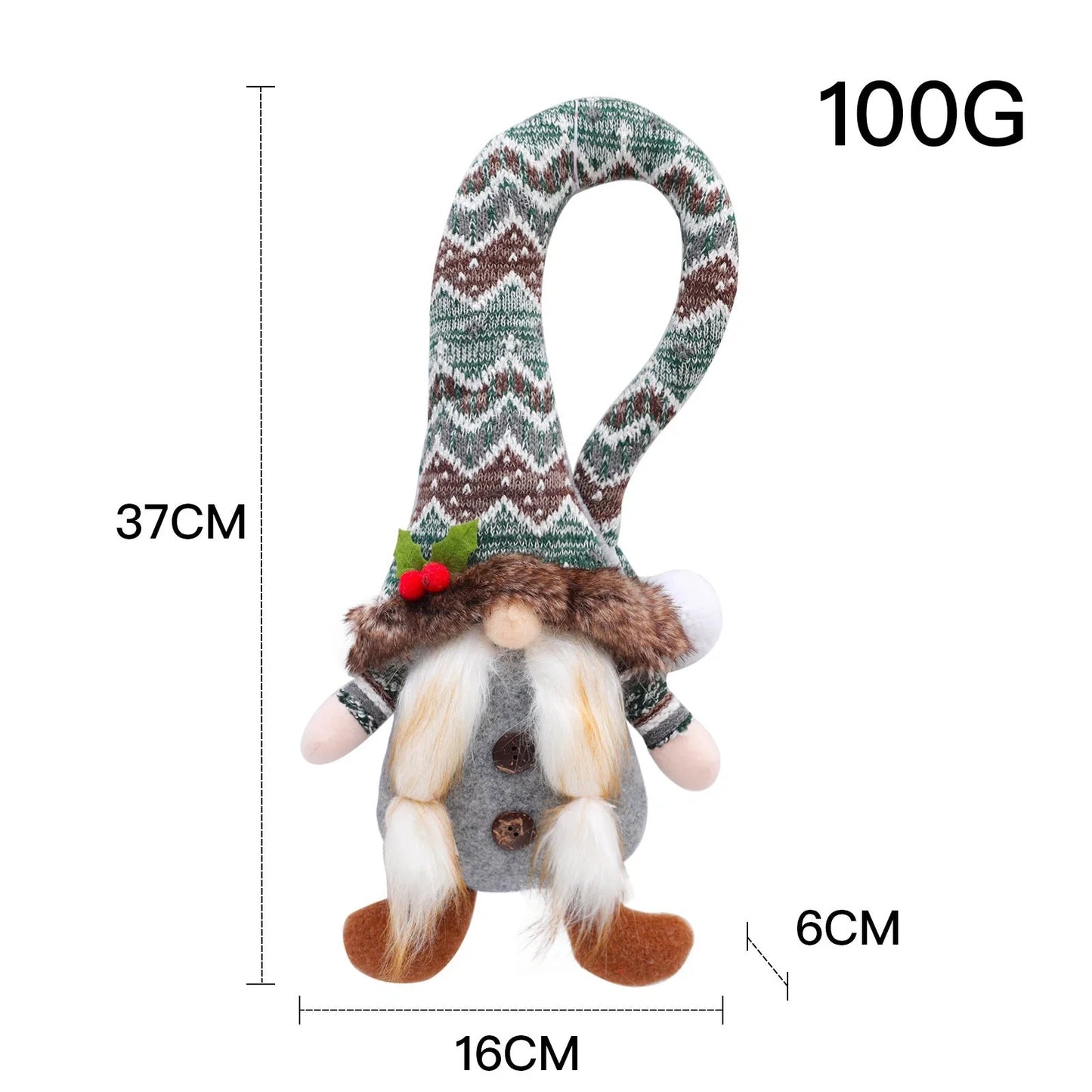 Christmas Faceless Doll Curtain Buckle for festive home decoration