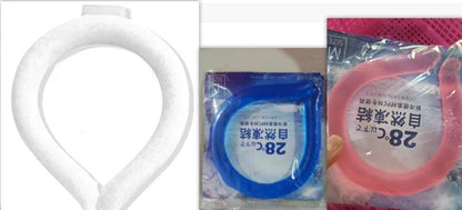 Innovative Cooling Neck Ring in various colors, designed to keep you cool and comfortable during hot summer weather.