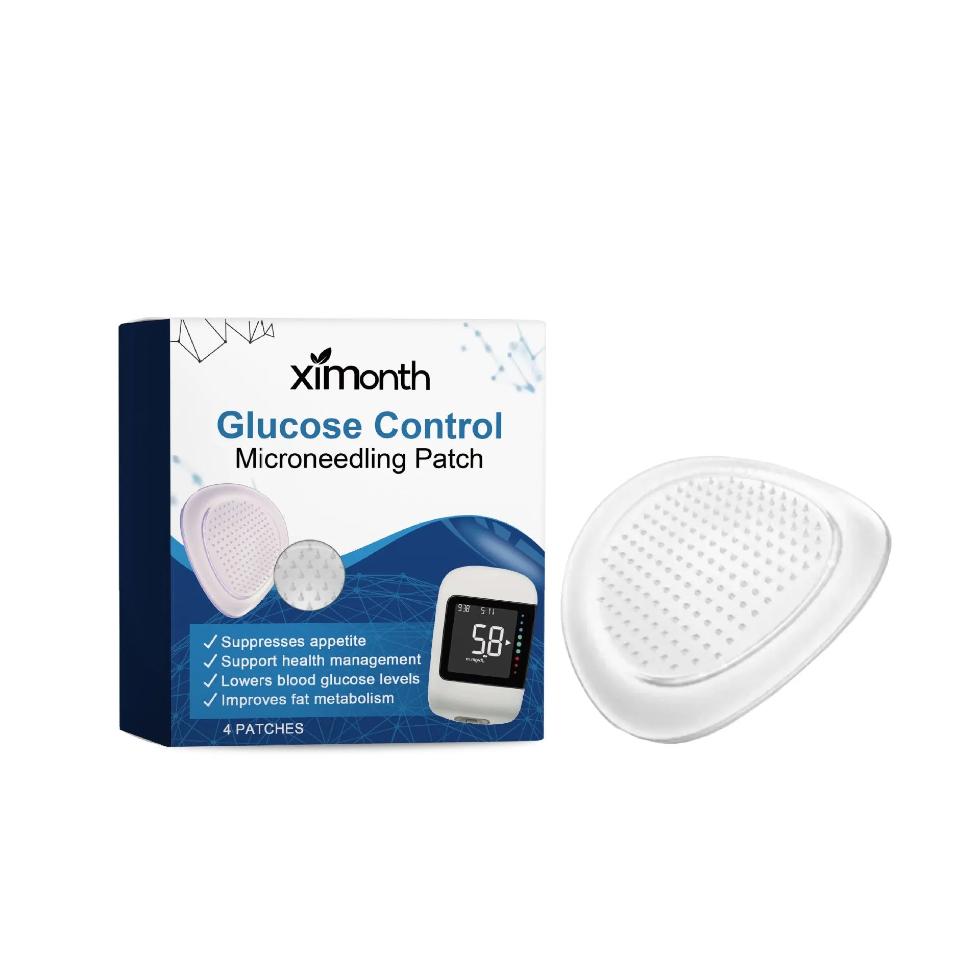 Four moisturising body care patches with ginger and panthenol for skin hydration
