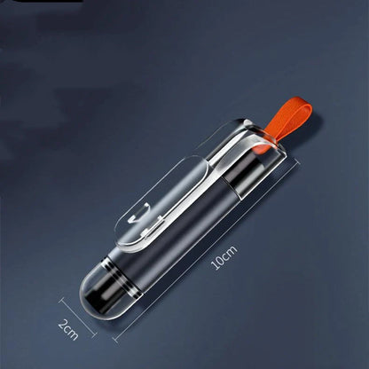 Mini Portable Car Safety Hammer in navy blue and red, compact size for emergency use