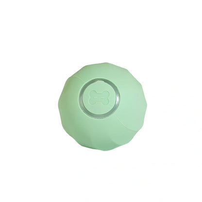 Interactive cat ball with silicone shell and USB charger for electronic pet entertainment