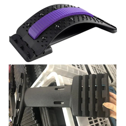 Adjustable back stretcher massager in chosen colour on a neutral background.