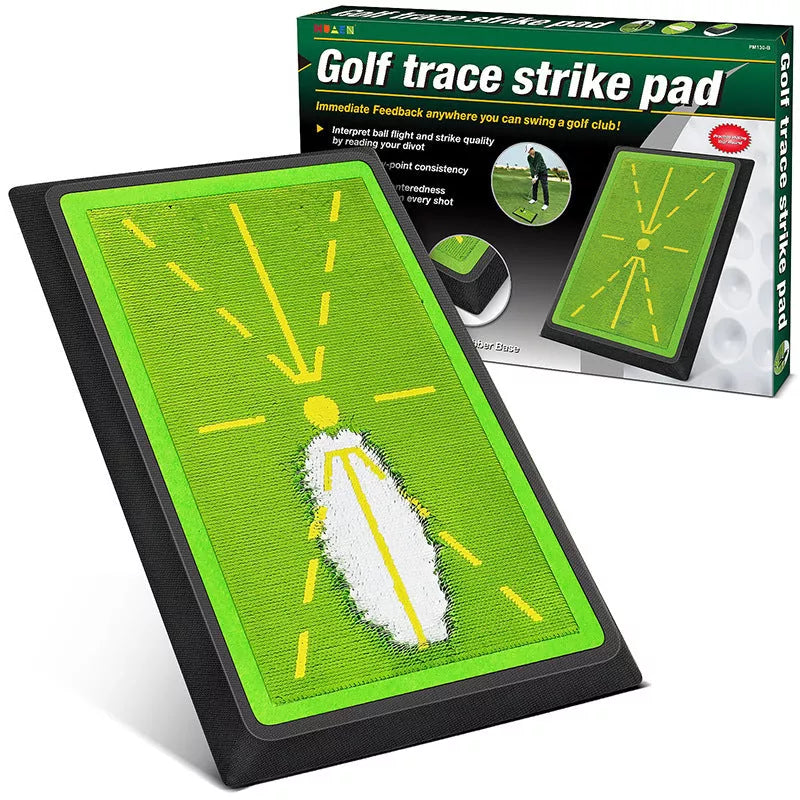 Golf Swing Practice Mat Strike with high-grade bead sheet for realistic practice