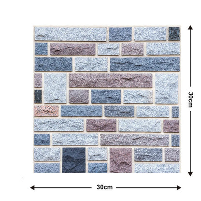 Brick wallpaper self-adhesive sticker for kitchen and bathroom walls, moisture-proof and oil-proof