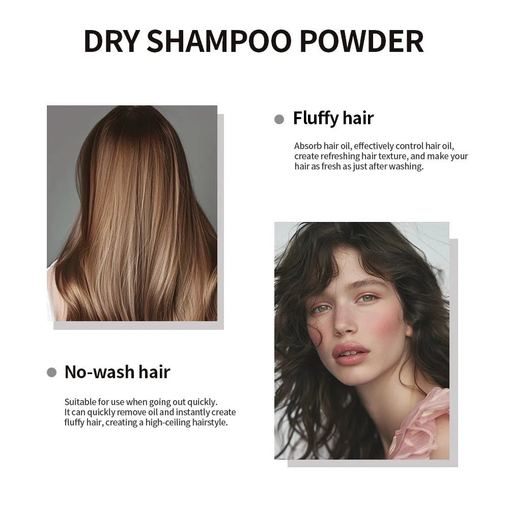 Disposable 5g hair dry cleaning booster powder with sponge applicator and headband