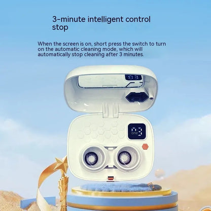 Automatic cleaning machine electric ultrasonic flushing instrument for invisible glasses in 85x65x30mm size