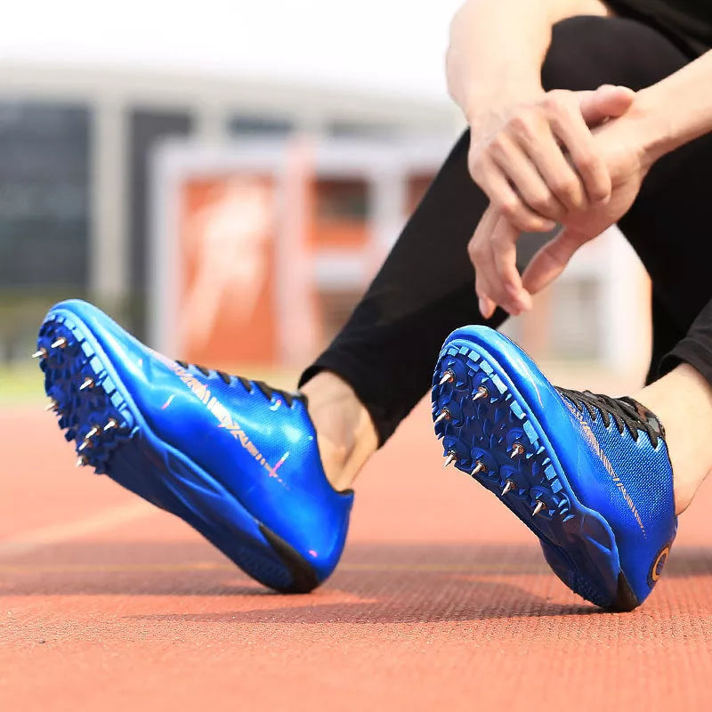 Unisex competition shoes with microfiber upper and TPU outsole for running and foot basket sports