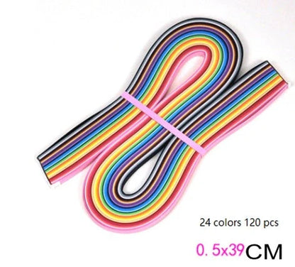 Vibrant gradient star origami paper set for creative crafting and DIY projects