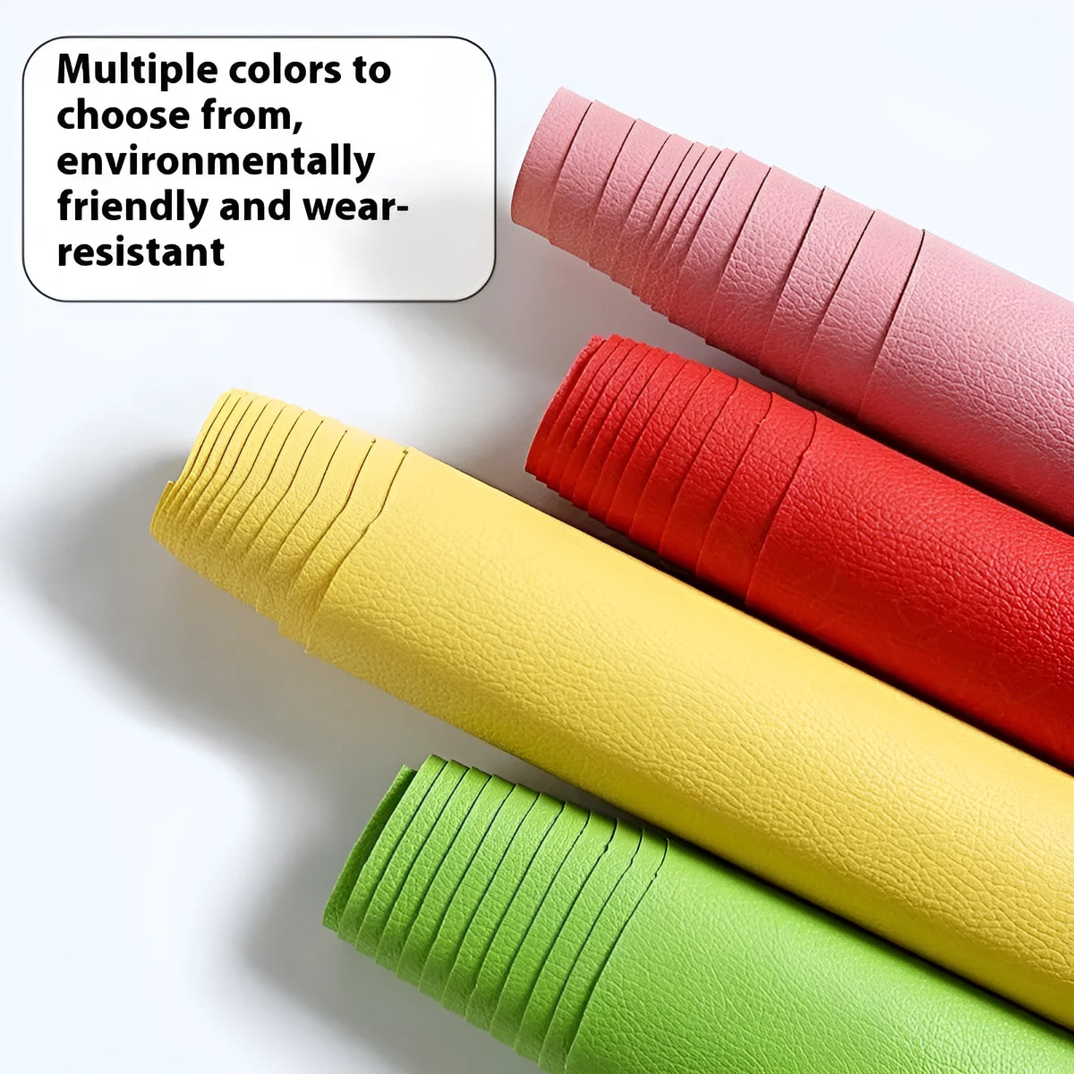 Self-adhesive leather repair patch 50cm x 138cm 0.5mm PVC in black for sofa and car seat