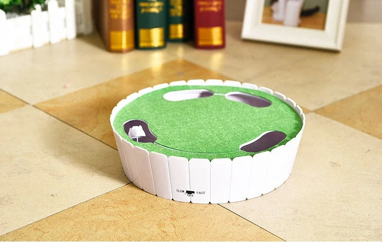 Automatic mouse cat teaser toy with remote control in blue, green, and rose red