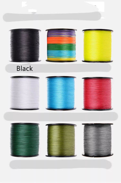 Hook Drop Spinning Wheel Fishing Line with high-strength PE material in various colors