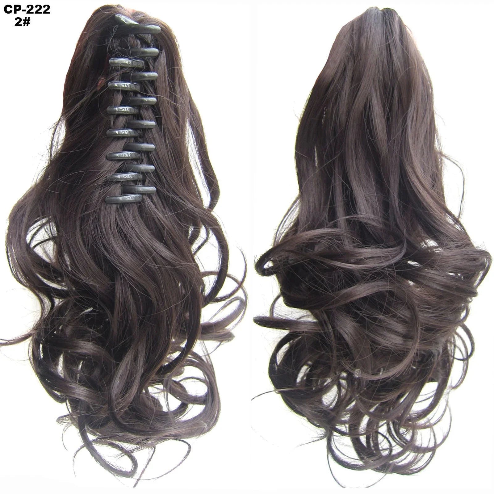 Stylish ponytail hair extension with natural-looking synthetic fibers for comfortable all-day wear