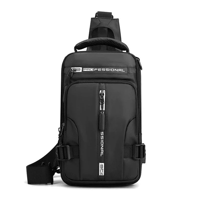 Versatile Crossbody Bag for Men with Multifunctional Design, Nylon Construction, and Dedicated Interior Pockets