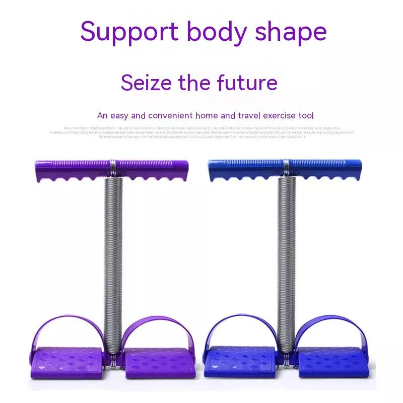 Multi Functional Foot Pedal Booster for home fitness, available in black, blue, and purple