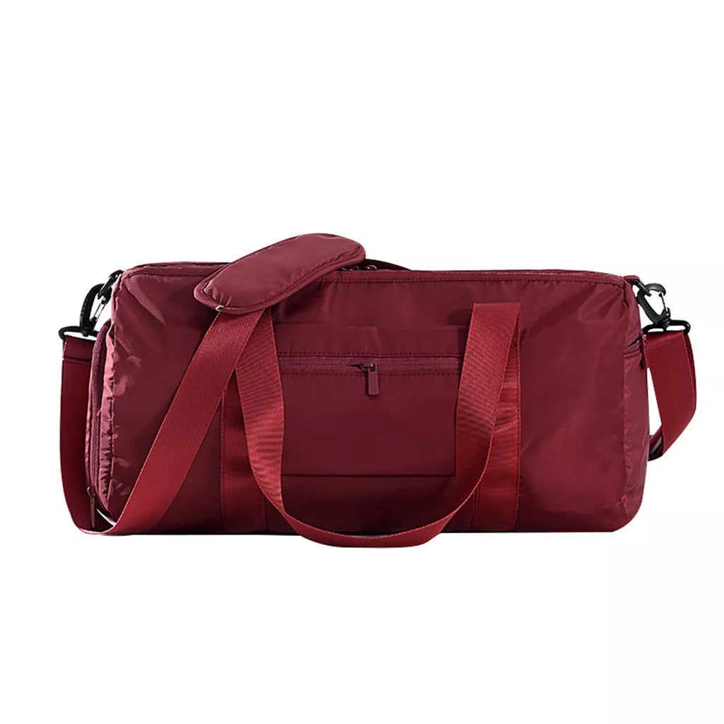 Dry wet separation sports fitness bag in navy blue, perfect for swimming and travel